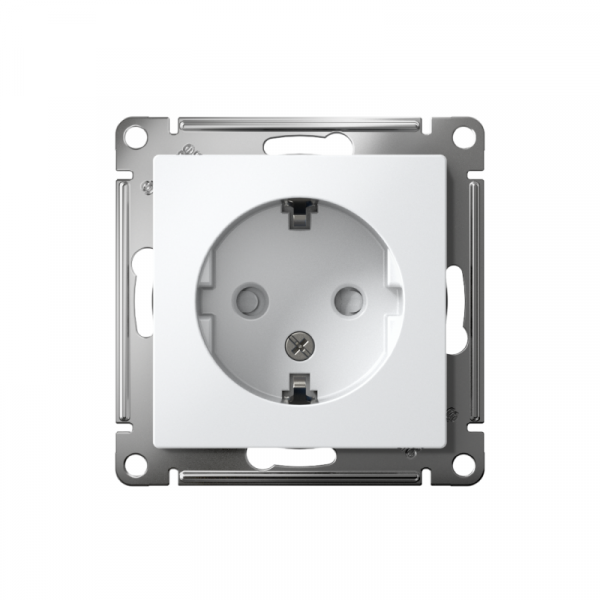 Розетка AtlasDesign 16А с заземл. защ. шторки механизм лотос SE ATN001345 ТехноИмпульс