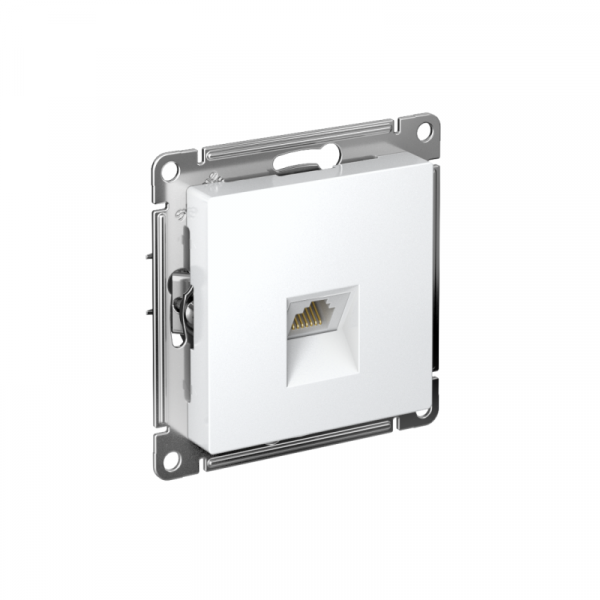 Розетка компьютерная AtlasDesign RJ45 кат.5E механизм лотос SE ATN001383 ТехноИмпульс