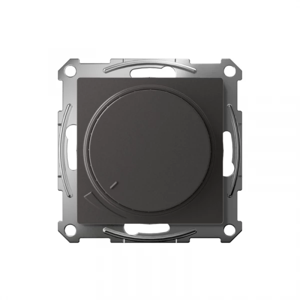 Светорегулятор (диммер) AtlasDesign повор-нажим LED RC 400Вт мех. базальт SE ATN001423 ТехноИмпульс