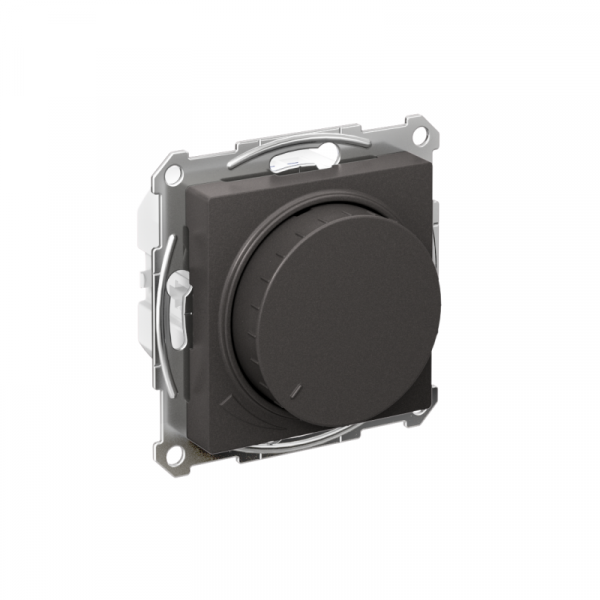 Светорегулятор (диммер) AtlasDesign повор-нажим LED RC 400Вт мех. базальт SE ATN001423 ТехноИмпульс