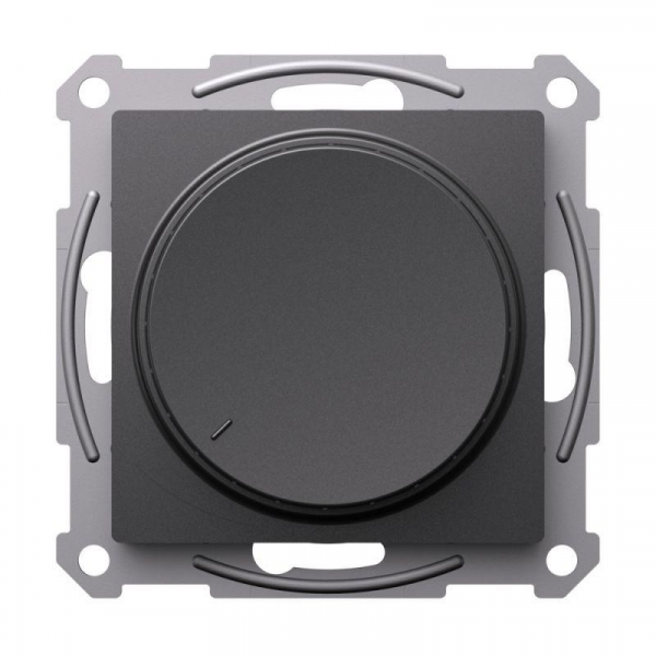 Светорегулятор (диммер) AtlasDesign повор-нажим LED RC 400Вт мех. базальт SE ATN001423 ТехноИмпульс