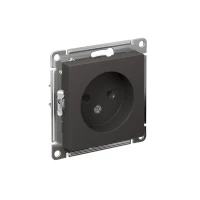 Розетка AtlasDesign 16А без заземл. без шторок механизм базальт SE ATN001441 ТехноИмпульс