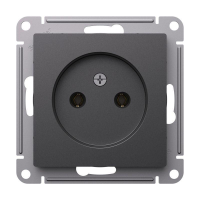 Розетка AtlasDesign 16А без заземл. без шторок механизм базальт SE ATN001441 ТехноИмпульс