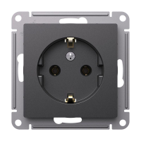Розетка AtlasDesign 16А с заземл. механизм базальт SE ATN001443 ТехноИмпульс