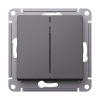 Переключатель 2-кл. AtlasDesign (сх. 6/2) 10AX механизм базальт SE ATN001465 ТехноИмпульс