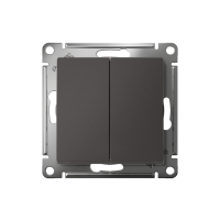 Переключатель 2-кл. AtlasDesign (сх. 6/2) 10AX механизм базальт SE ATN001465 ТехноИмпульс