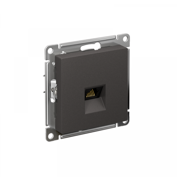 Розетка компьютерная AtlasDesign RJ45 кат.5E механизм базальт SE ATN001483 ТехноИмпульс