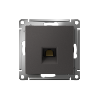 Розетка компьютерная AtlasDesign RJ45 кат.5E механизм базальт SE ATN001483 ТехноИмпульс