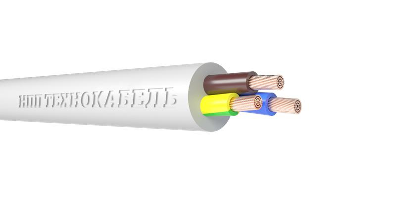 Провод ПВС 3х1.5 (2х1.5+1х1.5) 380В Б (бухта) (м) Технокабель 00-00148771 ТехноИмпульс