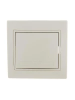 Выключатель 1-кл. СП Mira 10А IP20 со вставкой крем. LEZARD 701-0303-100 ТехноИмпульс