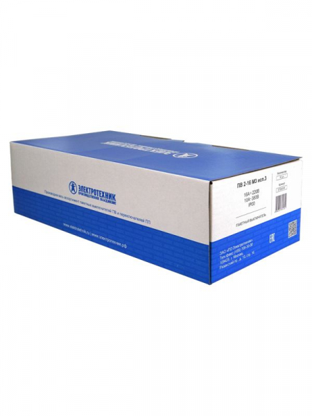 Выключатель пакетный ПВ2-16А (исп. 3) Электротехник ET002514 ТехноИмпульс