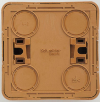 Розетка 1-м ОП Этюд Дача 16А IP20 250В с заземл. защ. шторки бук SE PA16-004T ТехноИмпульс