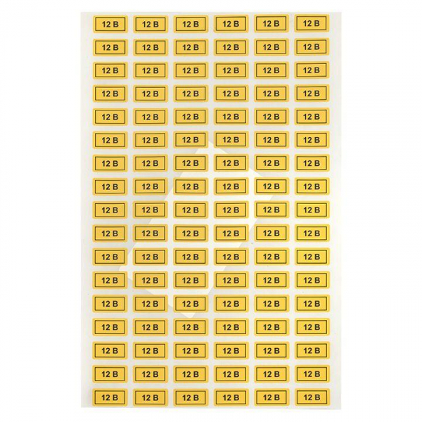 Наклейка "12В" 10х15мм EKF an-2-01 ТехноИмпульс