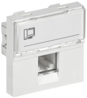 Розетка компьютерная 2мод. РКИ-20-00-П RJ45 кат.5E UTP механизм PRIMER IEK CKK-40D-RI2-K01 ТехноИмпульс