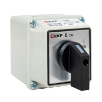 Переключатель кулачковый ПК-3-13 3П 16А "ВКЛ-ВЫКЛ" IP54 EKF pk-3-13-16 ТехноИмпульс