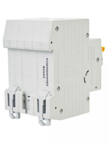 Выключатель автоматический модульный 3п C 16А 6кА ВА47-60M KARAT IEK MVA31-3-016-C ТехноИмпульс