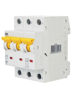 Выключатель автоматический модульный 3п C 16А 6кА ВА47-60M KARAT IEK MVA31-3-016-C ТехноИмпульс