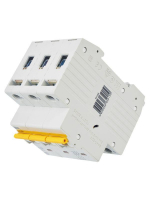 Выключатель автоматический модульный 3п C 10А 6кА ВА47-60M KARAT IEK MVA31-3-010-C ТехноИмпульс