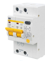 Выключатель автоматический дифференциального тока 2п C 25А 30мА тип AC 4.5кА АД-12 KARAT IEK MAD10-2-025-C-030 ТехноИмпульс