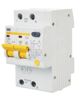 Выключатель автоматический дифференциального тока 2п C 63А 30мА тип AC 4.5кА АД-12 KARAT IEK MAD10-2-063-C-030 ТехноИмпульс