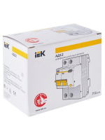 Выключатель автоматический дифференциального тока 2п C 63А 30мА тип AC 4.5кА АД-12 KARAT IEK MAD10-2-063-C-030 ТехноИмпульс