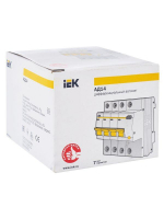 Выключатель автоматический дифференциального тока 4п C 16А 30мА тип AC 4.5кА АД-14 KARAT IEK MAD10-4-016-C-030 ТехноИмпульс