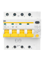 Выключатель автоматический дифференциального тока 4п C 25А 30мА тип AC 4.5кА АД-14 KARAT IEK MAD10-4-025-C-030 ТехноИмпульс