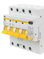 Выключатель автоматический дифференциального тока 4п C 25А 30мА тип AC 4.5кА АД-14 KARAT IEK MAD10-4-025-C-030 ТехноИмпульс