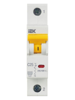Выключатель автоматический модульный 1п C 25А 6кА ВА47-60M KARAT IEK MVA31-1-025-C ТехноИмпульс