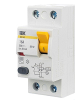 Выключатель дифференциального тока (УЗО) 2п 16А 30мА тип AC ВД1-63 KARAT IEK MDV10-2-016-030 ТехноИмпульс