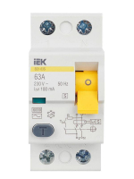 Выключатель дифференциального тока (УЗО) 2п 63А 100мА тип ACS ВД1-63S KARAT IEK MDV12-2-063-100 ТехноИмпульс