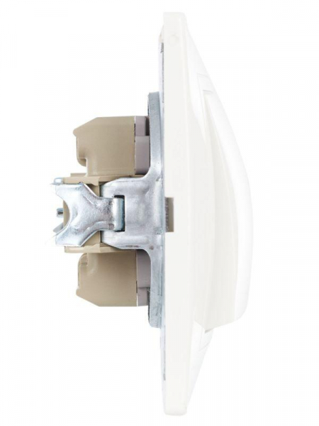 Выключатель 1-кл. СП Кварта 10А IP20 ВС10-1-0-КБ бел. GENERICA EVK10-K01-10-DM ТехноИмпульс