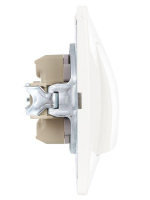 Выключатель 1-кл. СП Кварта 10А IP20 ВС10-1-0-КБ бел. GENERICA EVK10-K01-10-DM ТехноИмпульс