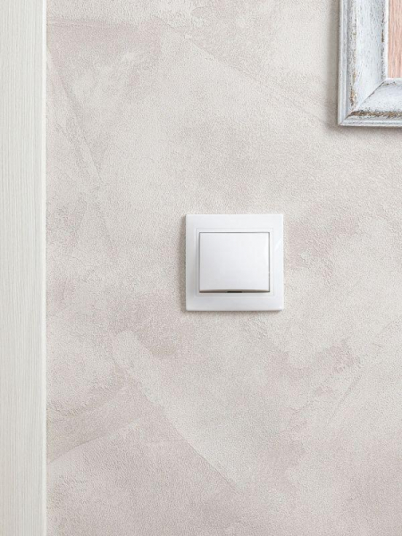 Выключатель 1-кл. СП Кварта 10А IP20 ВС10-1-0-КБ бел. GENERICA EVK10-K01-10-DM ТехноИмпульс