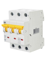 Выключатель автоматический модульный 3п C 50А 6кА ВА47-60M KARAT IEK MVA31-3-050-C ТехноИмпульс