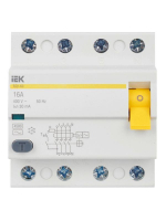 Выключатель дифференциального тока (УЗО) 4п 16А 30мА тип AC ВД1-63 KARAT IEK MDV10-4-016-030 ТехноИмпульс