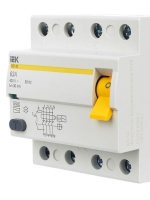 Выключатель дифференциального тока (УЗО) 4п 63А 30мА тип AC ВД1-63 KARAT IEK MDV10-4-063-030 ТехноИмпульс