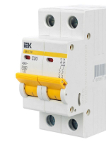 Выключатель автоматический модульный 2п C 20А 4.5кА ВА47-29 KARAT IEK MVA20-2-020-C ТехноИмпульс