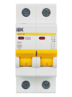 Выключатель автоматический модульный 2п C 63А 4.5кА ВА47-29 KARAT IEK MVA20-2-063-C ТехноИмпульс