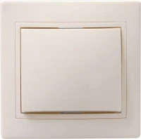 Выключатель 1-кл. СП Кварта 10А IP20 ВС10-1-0-ККм крем. GENERICA EVK10-K33-10-DM ТехноИмпульс