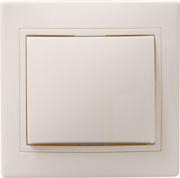 Выключатель 1-кл. СП Кварта 10А IP20 ВС10-1-0-ККм крем. GENERICA EVK10-K33-10-DM ТехноИмпульс