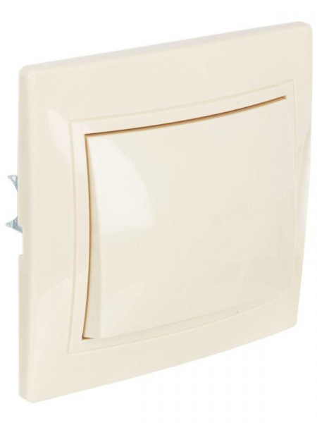 Выключатель 1-кл. СП Кварта 10А IP20 ВС10-1-0-ККм крем. GENERICA EVK10-K33-10-DM ТехноИмпульс