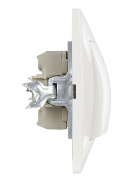 Выключатель 1-кл. СП Кварта 10А IP20 ВС10-1-1-КБ с индикацией бел. GENERICA EVK11-K01-10-DM ТехноИмпульс