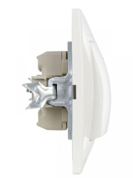 Выключатель 1-кл. СП Кварта 10А IP20 ВС10-1-1-КБ с индикацией бел. GENERICA EVK11-K01-10-DM ТехноИмпульс