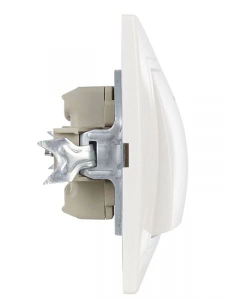 Выключатель 1-кл. СП Кварта 10А IP20 ВС10-1-1-КБ с индикацией бел. GENERICA EVK11-K01-10-DM ТехноИмпульс