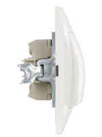 Выключатель 1-кл. СП Кварта 10А IP20 ВС10-1-1-КБ с индикацией бел. GENERICA EVK11-K01-10-DM ТехноИмпульс