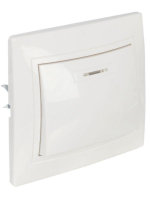 Выключатель 1-кл. СП Кварта 10А IP20 ВС10-1-1-КБ с индикацией бел. GENERICA EVK11-K01-10-DM ТехноИмпульс