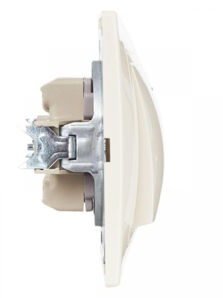 Выключатель 1-кл. СП Кварта 10А IP20 ВС10-1-1-ККм с индикацией крем. GENERICA EVK11-K33-10-DM ТехноИмпульс