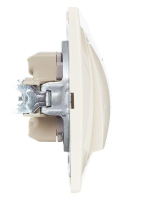 Выключатель 1-кл. СП Кварта 10А IP20 ВС10-1-1-ККм с индикацией крем. GENERICA EVK11-K33-10-DM ТехноИмпульс