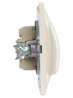 Выключатель 2-кл. СП Кварта 10А IP20 ВС10-2-0-ККм крем. GENERICA EVK20-K33-10-DM ТехноИмпульс